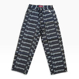 Supreme Jacquard Logos Double Knee Denim Painter Jean "Indigo" 30 シュプリーム ジャカード ロゴ ダブル ニー デニム ペインター ジーンズ "インディゴ" 30