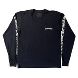 Chrome Hearts Scroll Logo L/S T-Shirt "Black"