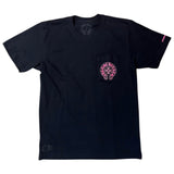 Chrome Hearts Pink Logo Horseshoe S/S Pocket Tee "Black" L