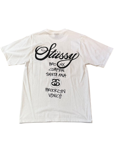 Stussy World Tour TEE White L 未使用品
