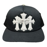 Chrome Hearts Cemetery Cross Mesh Cap "Black/White"
