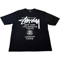 Stussy World Tour TEE Black S 未使用品