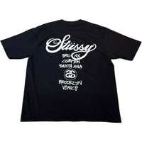 Stussy World Tour TEE Black S 未使用品
