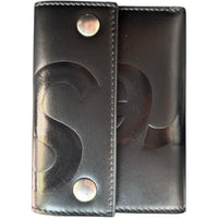 2025SS 正規品 Supreme Leather Chain Wallet Black 財布