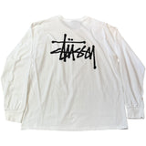 Stussy Stock logo LS White L 未使用
