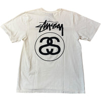 Stussy STOCK LINK TEE PIGMENT DYED White Sサイズ　未使用品