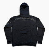 Chrome Hearts Pullover Horseshoe Floral Cross Hoodie "Black/Black" S クロムハーツ プルオーバー ホースシュー フローラルクロス フーディー "ブラック/ブラック" S
