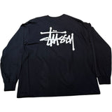 Stussy Stock logo LS Black L 未使用
