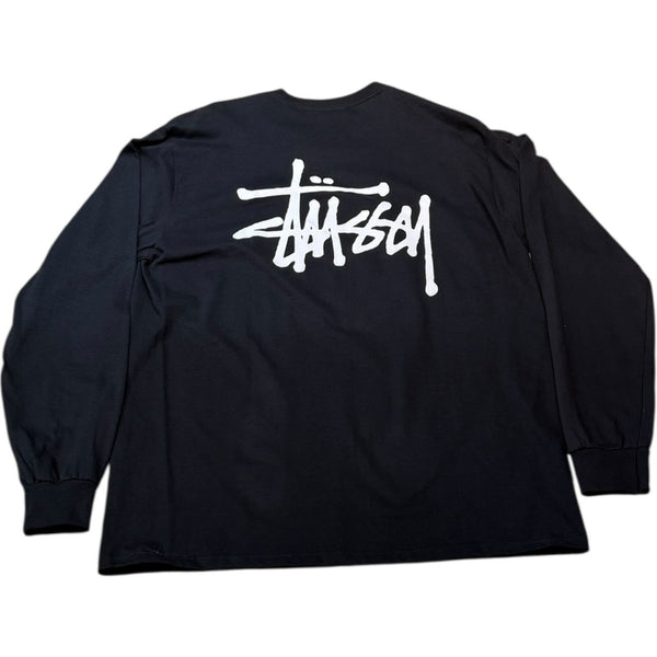 Stussy Stock logo LS Black L 未使用