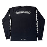 Chrome Hearts Scroll Logo L/S T-Shirt "Black"