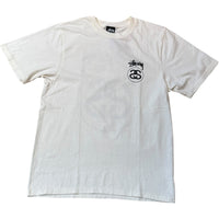 Stussy STOCK LINK TEE PIGMENT DYED White Sサイズ　未使用品