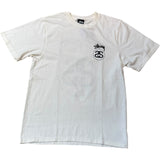 Stussy STOCK LINK TEE PIGMENT DYED White Sサイズ　未使用品