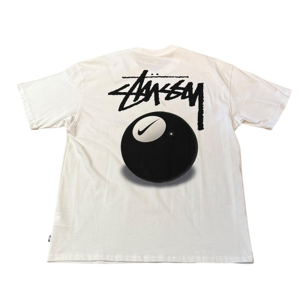 2022SS Stussy & NIKE 8 Ball Tee White M 未使用