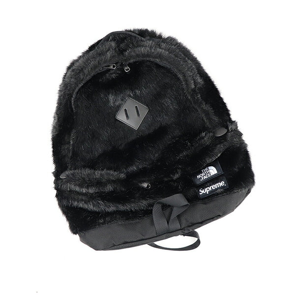 2020FW Supreme × THE NORTH FACE Faux Fur Backpack Black