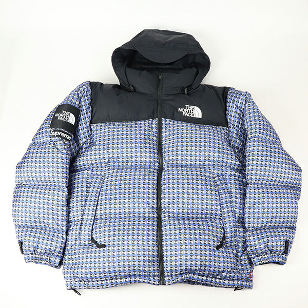 2021SS Supreme × THE NORTH FACE Studded Nuptse Jacket Blue