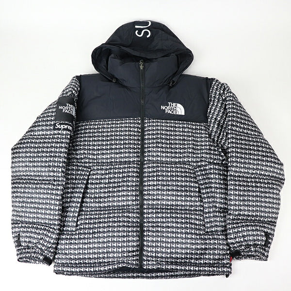 2021SS Supreme × THE NORTH FACE Studded Nuptse Jacket Black