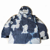 2021AW Supreme × THE NORTH FACE Bleached Denim Print Mountain Jacket Indigo