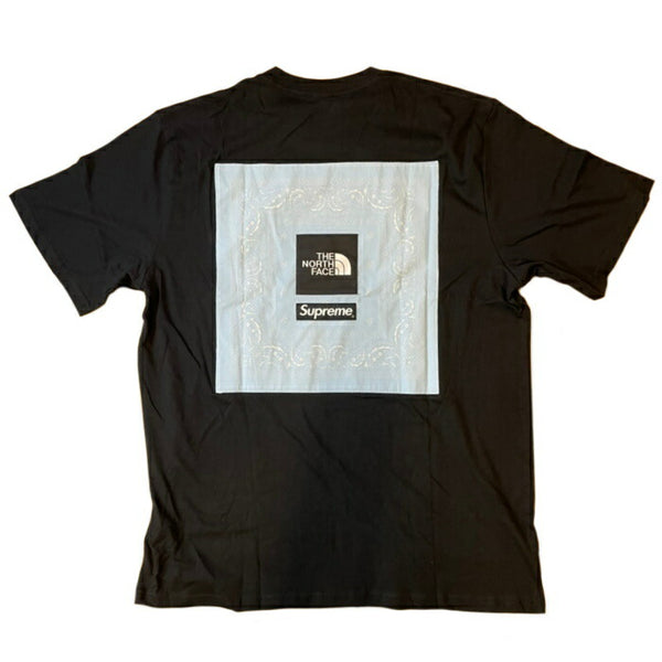 2022SS Supreme × THE NORTH FACE Bandana Tee Black