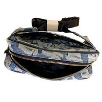 2022SS Supreme Fat Tip Jacquard Denim Waist Bag Blue