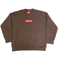 2022FW Supreme Box Logo Crewneck Brown