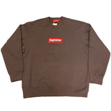 2022FW Supreme Box Logo Crewneck Brown