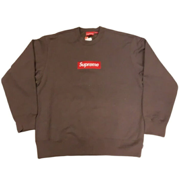 2022FW Supreme Box Logo Crewneck Brown
