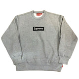 2022FW Supreme Box Logo Crewneck Heather Grey