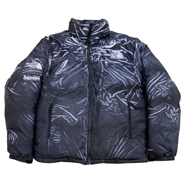 2023SS Supreme × THE NORTH FACE Trompe Loeil Printed Nuptse Jacket Black