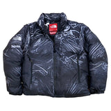 2023SS Supreme × THE NORTH FACE Trompe Loeil Printed Nuptse Jacket Black