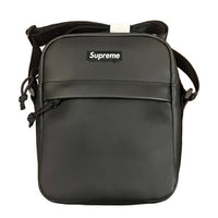 2023FW Supreme Leather Shoulder Bag Black