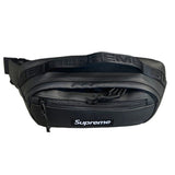 2023FW Supreme Leather Waist Bag Black
