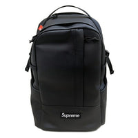 2023FW Supreme Leather Backpack Black
