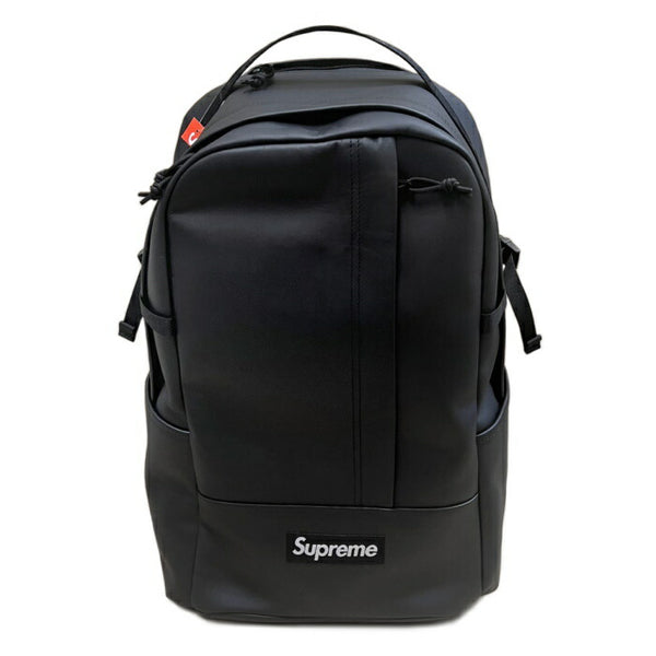 2023FW Supreme Leather Backpack Black