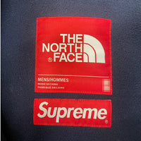 2021AW Supreme × THE NORTH FACE Bleached Denim Print Fleece Jacket Blue