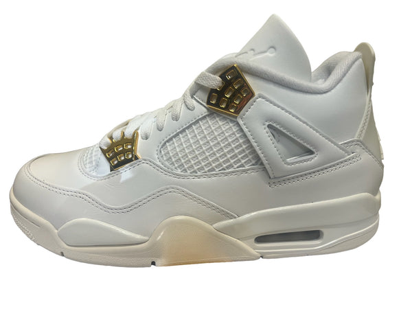 SALE 2024 NIKE WMNS Air Jordan 4 "White & Gold" AQ9129-170