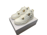 SALE 2024 NIKE WMNS Air Jordan 4 "White & Gold" AQ9129-170