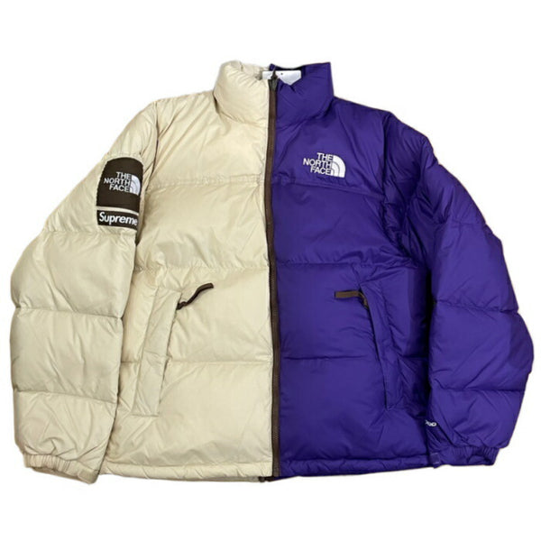 2024SS Supreme × THE NORTH FACE Split Nuptse Jacket Tan