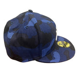 2024SS BAPE A BATHING APE MLB NEW ERA YANKEES 59Fiftiy Cap navy