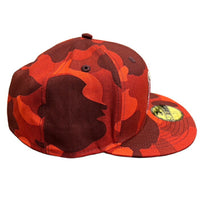 2024SS BAPE A BATHING APE MLB NEW ERA ANGELS 59Fiftiy Cap Red