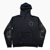 Chrome Hearts Pullover Horseshoe Floral Cross Hoodie "Black/Black" S クロムハーツ プルオーバー ホースシュー フローラルクロス フーディー "ブラック/ブラック" S