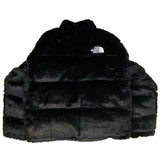 2020FW Supreme × THE NORTH FACE Faux Fur Nuptse Jacket Black【ND92001I】