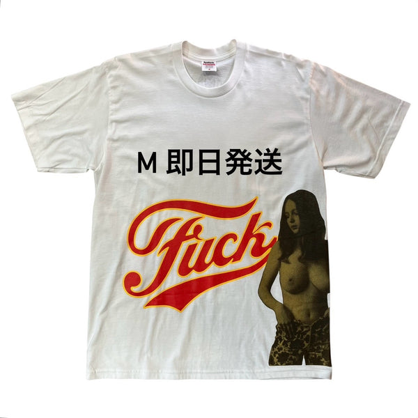 Supreme HYSTERIC GLAMOUR Fuck Tee White M