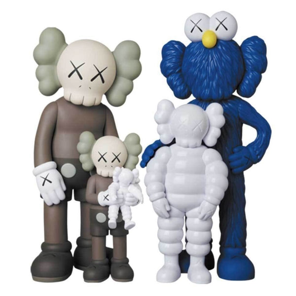 2021 KAWS TOKYO FIRST MEDICOM TOY KAWS Family Brown/Blue/White