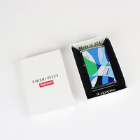 2021SS Supreme × Emilio Pucci Zippo Blue
