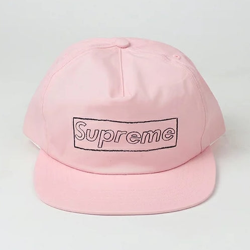 2021SS Supreme KAWS Chalk Logo 5-Panel Pink