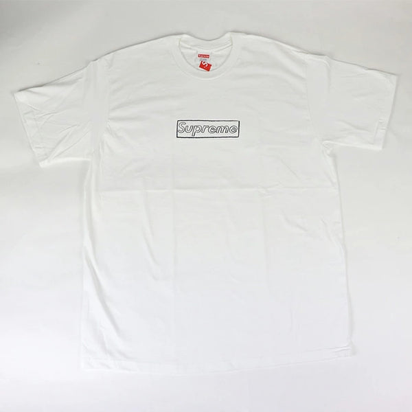 2021SS Supreme KAWS Chalk Logo Tee White